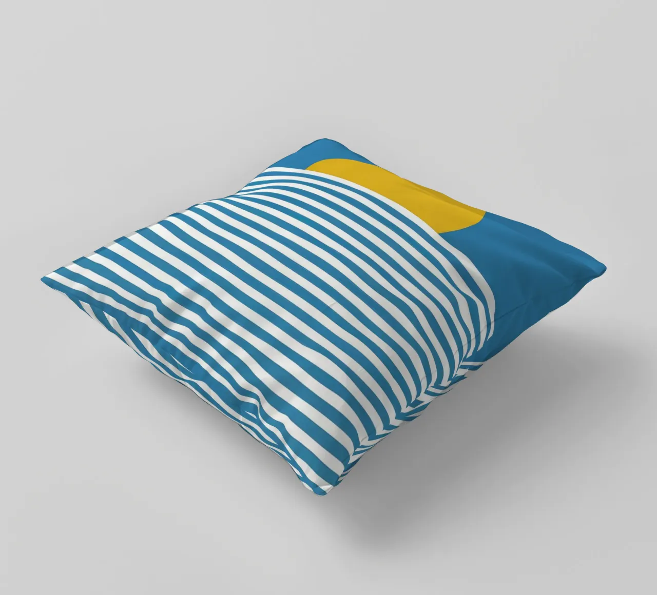 Golden Ocean Lullaby decorative cushion by Moonlite Desire