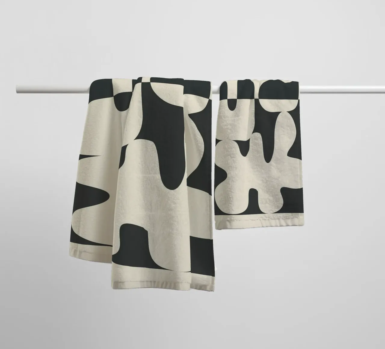 Duality in Motion 1 asciugamano da bagno da cityart