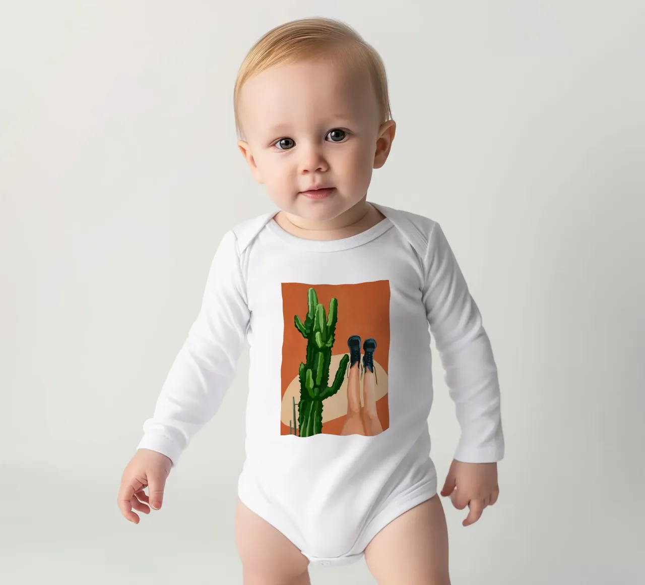 I Know That Feeling 2 long-sleeve baby romper by cityart