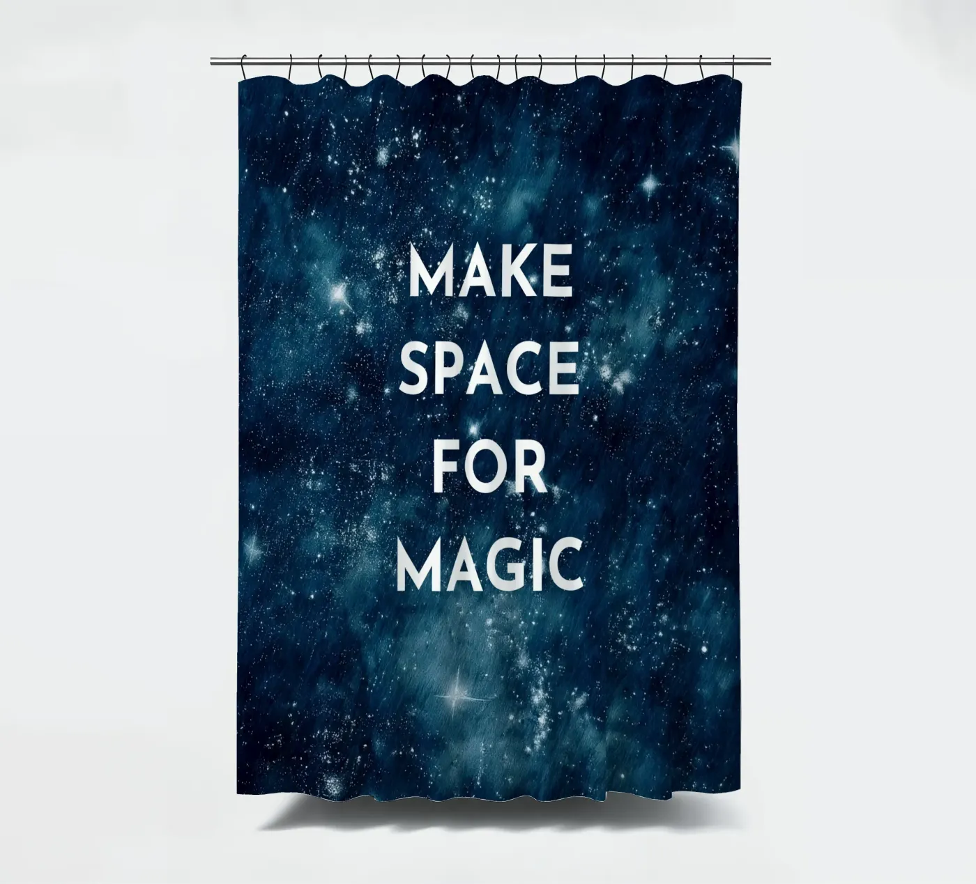 Make Space for Magic Duschvorhang von Words by Niki