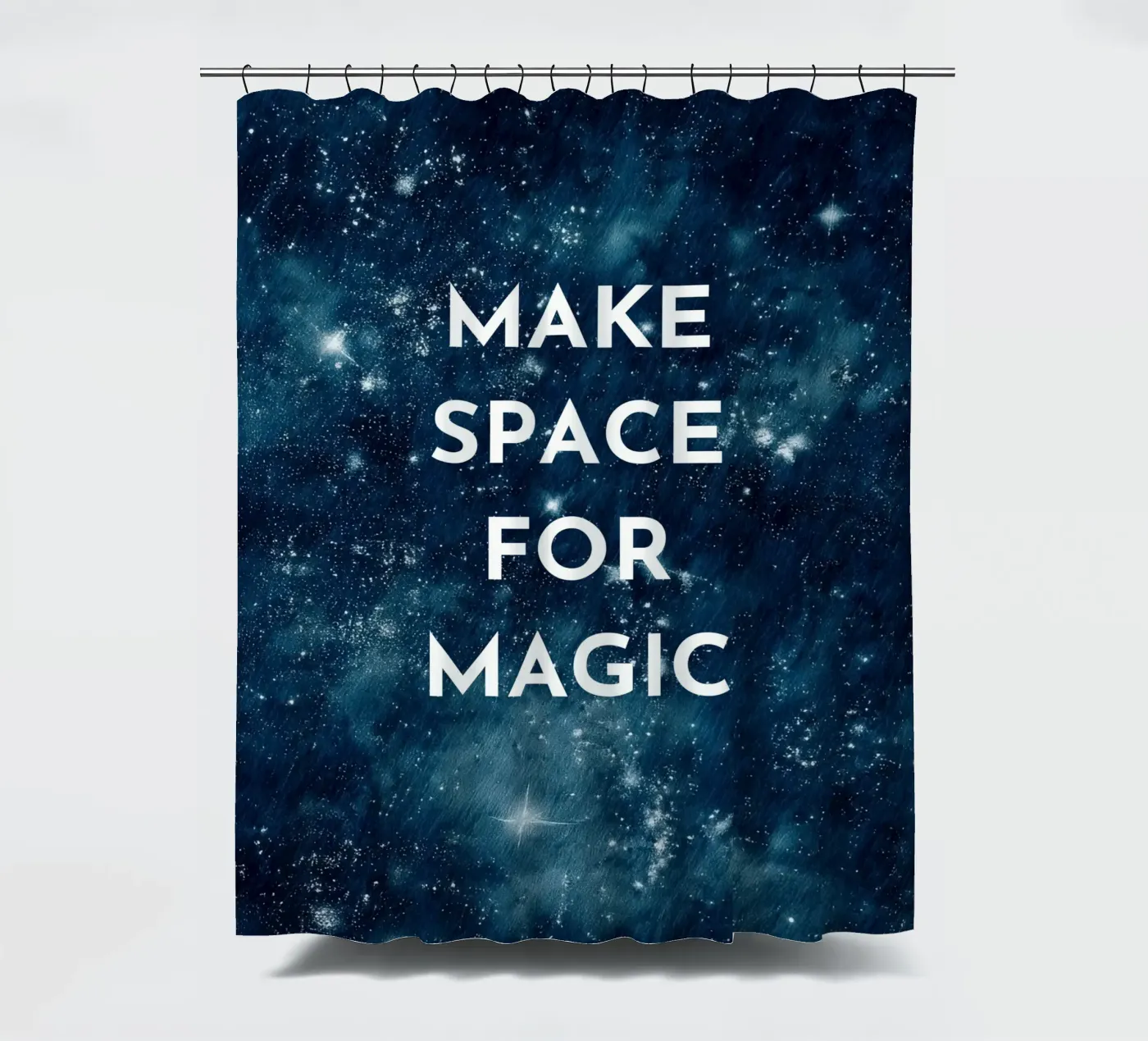 Make Space for Magic Duschvorhang von Words by Niki