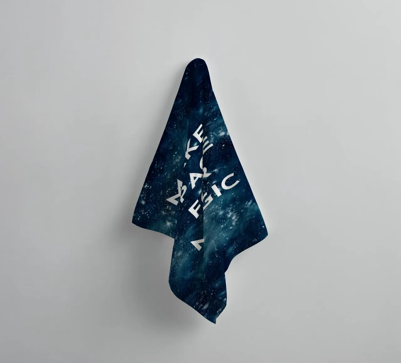 Make Space for Magic towel by Words by Niki