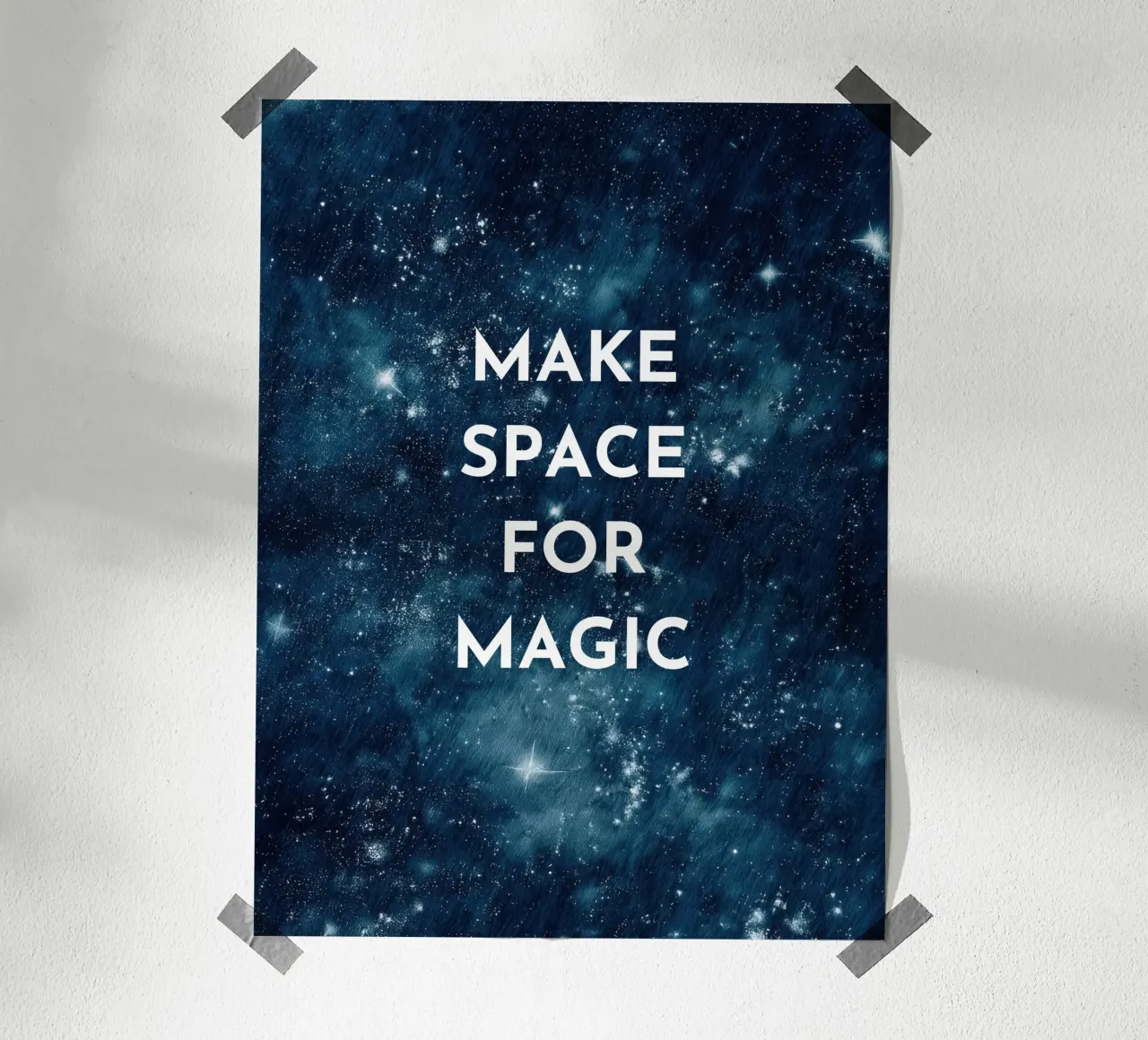 Make Space for Magic poster by Words by Niki
