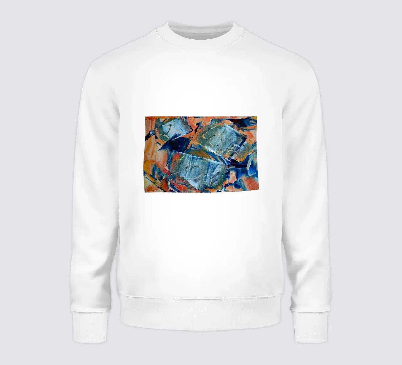 MESSAGE CACHÉ. JE T'AIME sweat de Thierry Vobmann Abstract painting