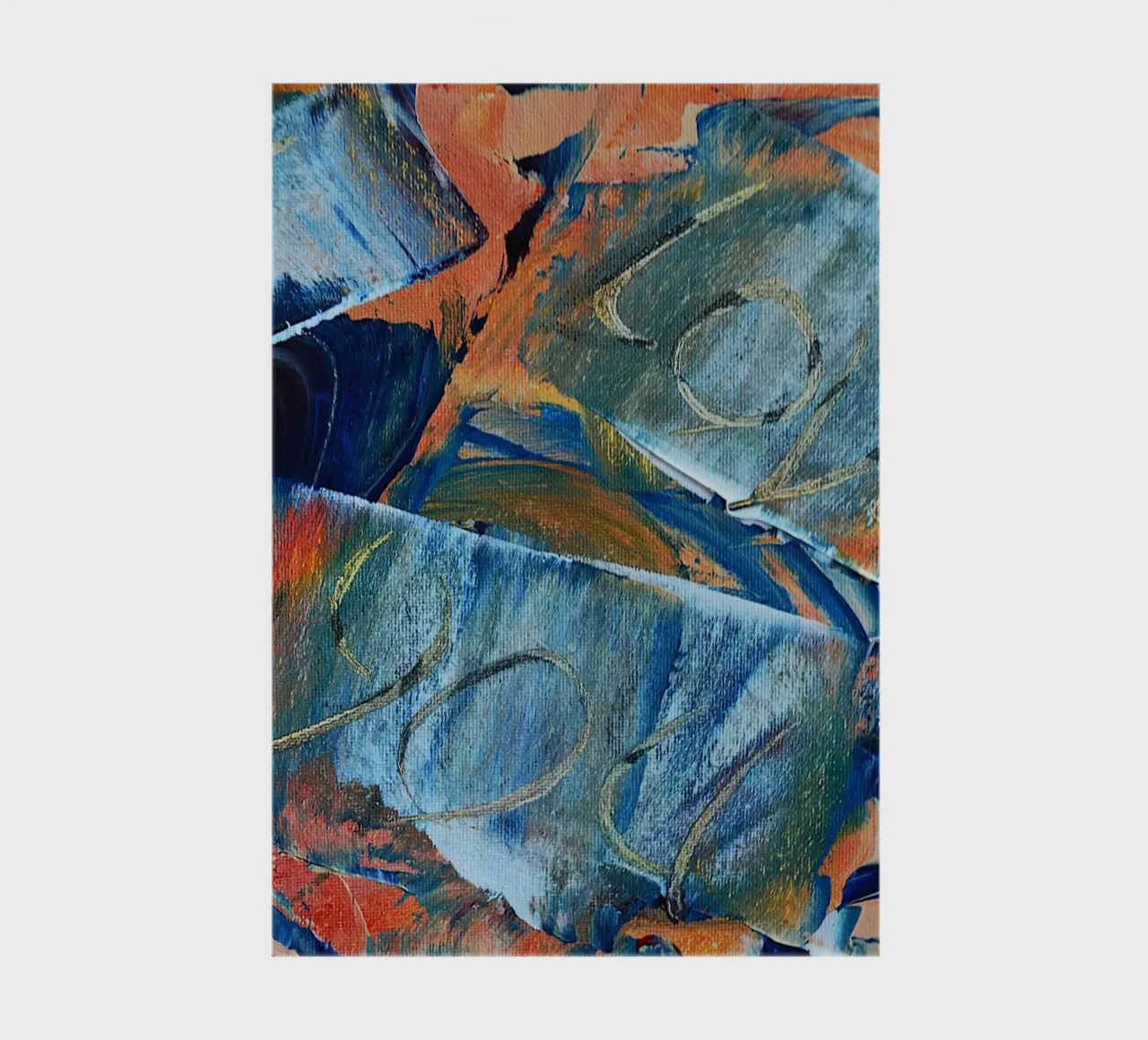 MESSAGE CACHÉ. JE T'AIME carnet de notes de Thierry Vobmann Abstract painting