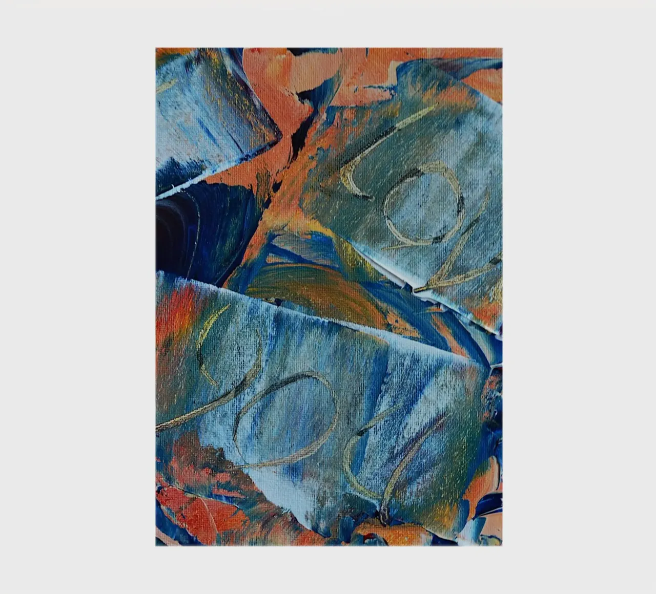 MESSAGE CACHÉ. JE T'AIME carnet de notes de Thierry Vobmann Abstract painting