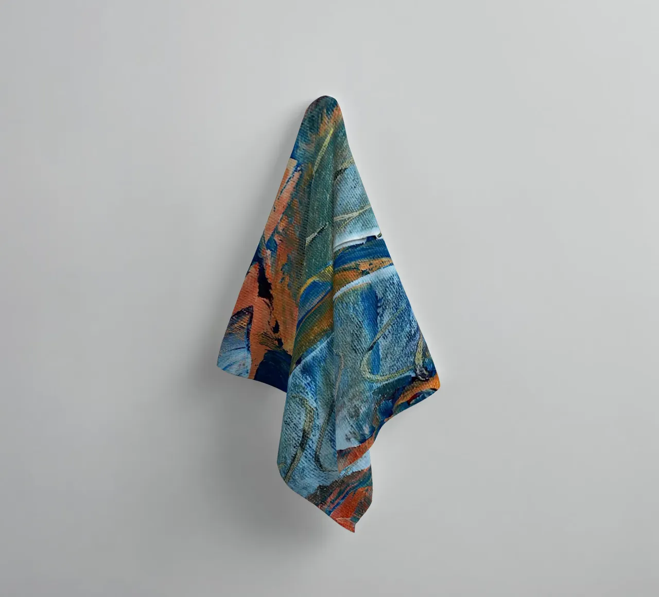 MESSAGE CACHÉ. JE T'AIME serviette de bain de Thierry Vobmann Abstract painting