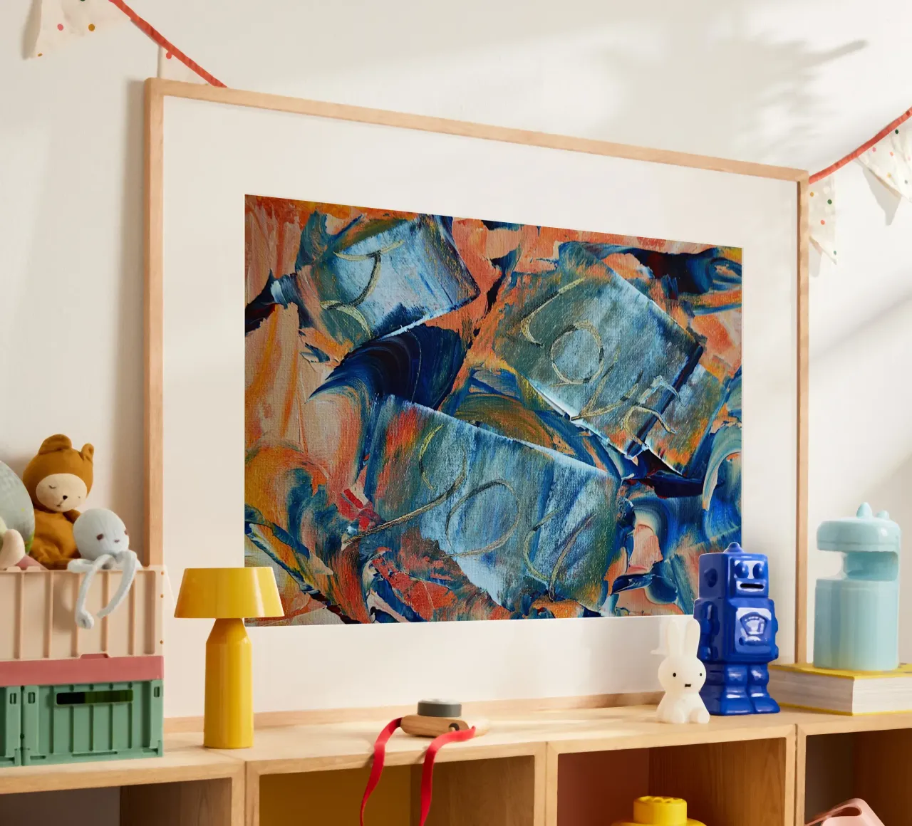 MESSAGE CACHÉ. JE T'AIME hahnemühle de Thierry Vobmann Abstract painting