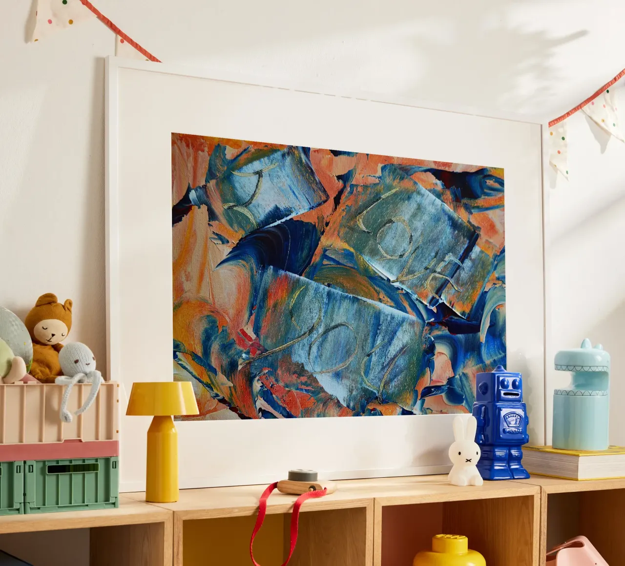 MESSAGE CACHÉ. JE T'AIME hahnemühle de Thierry Vobmann Abstract painting