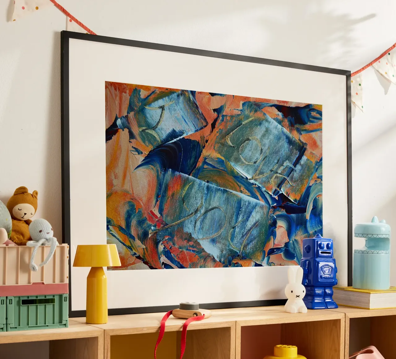 MESSAGE CACHÉ. JE T'AIME hahnemühle de Thierry Vobmann Abstract painting