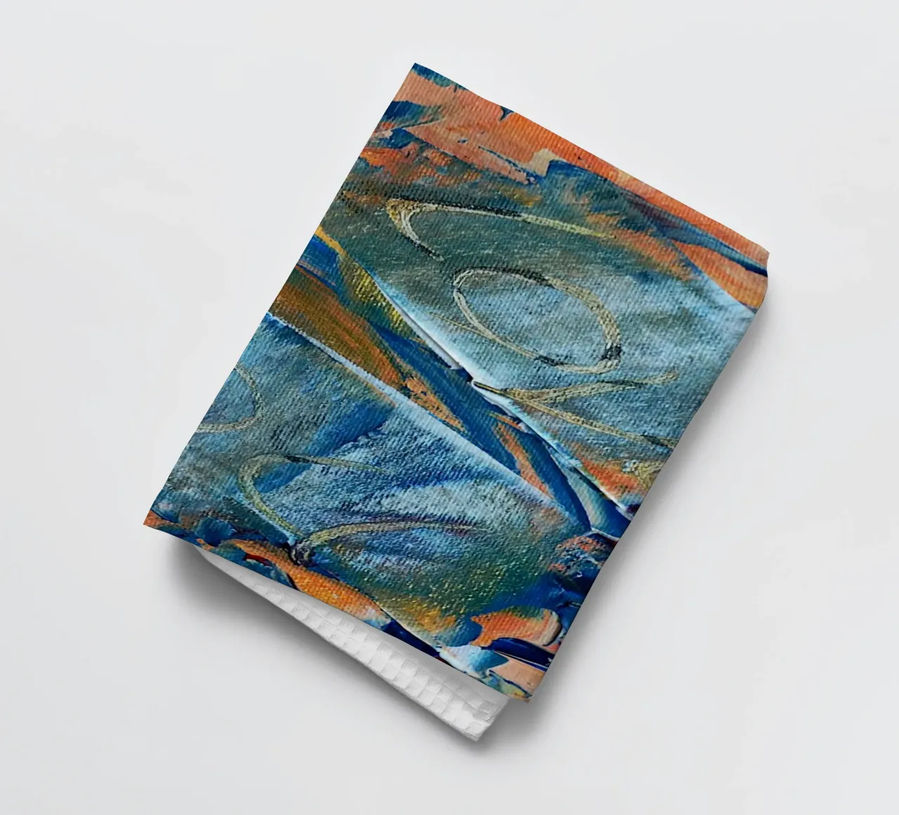 MESSAGE CACHÉ. JE T'AIME torchon de Thierry Vobmann Abstract painting