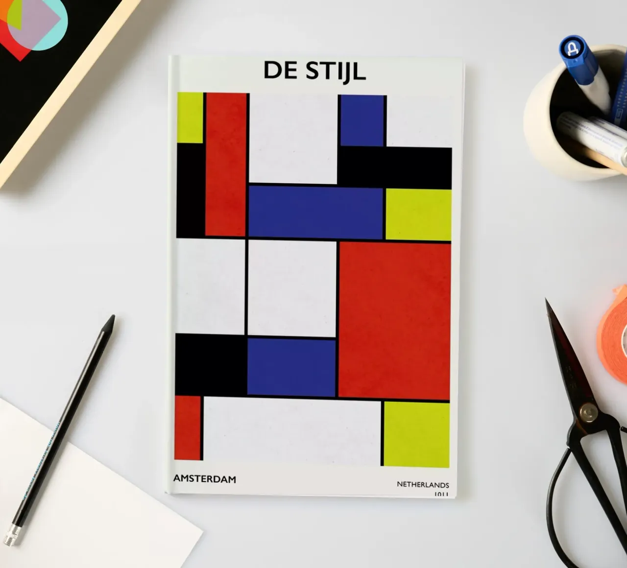 De Stijl notebook by Pure