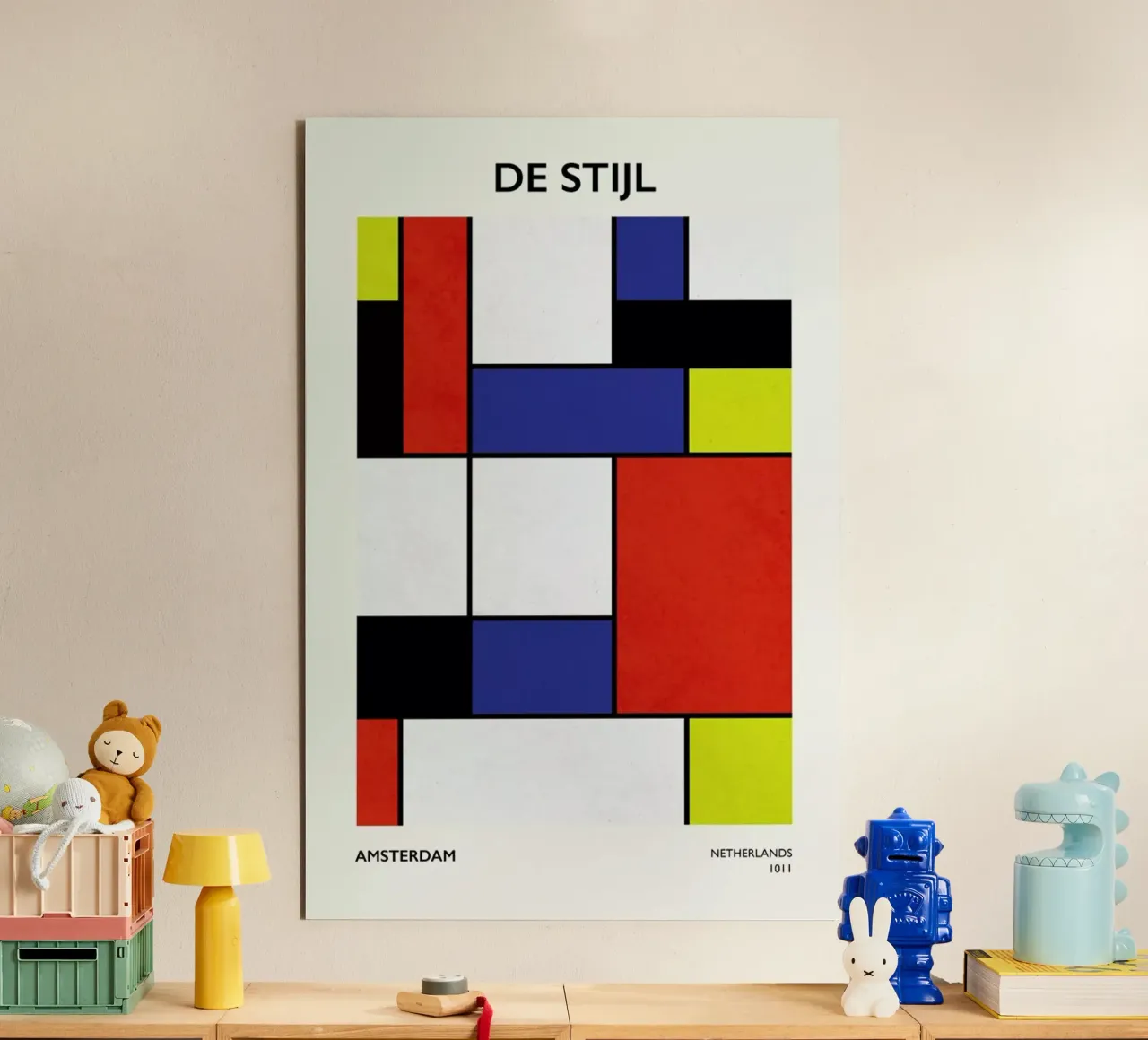 De Stijl forex plate by Pure