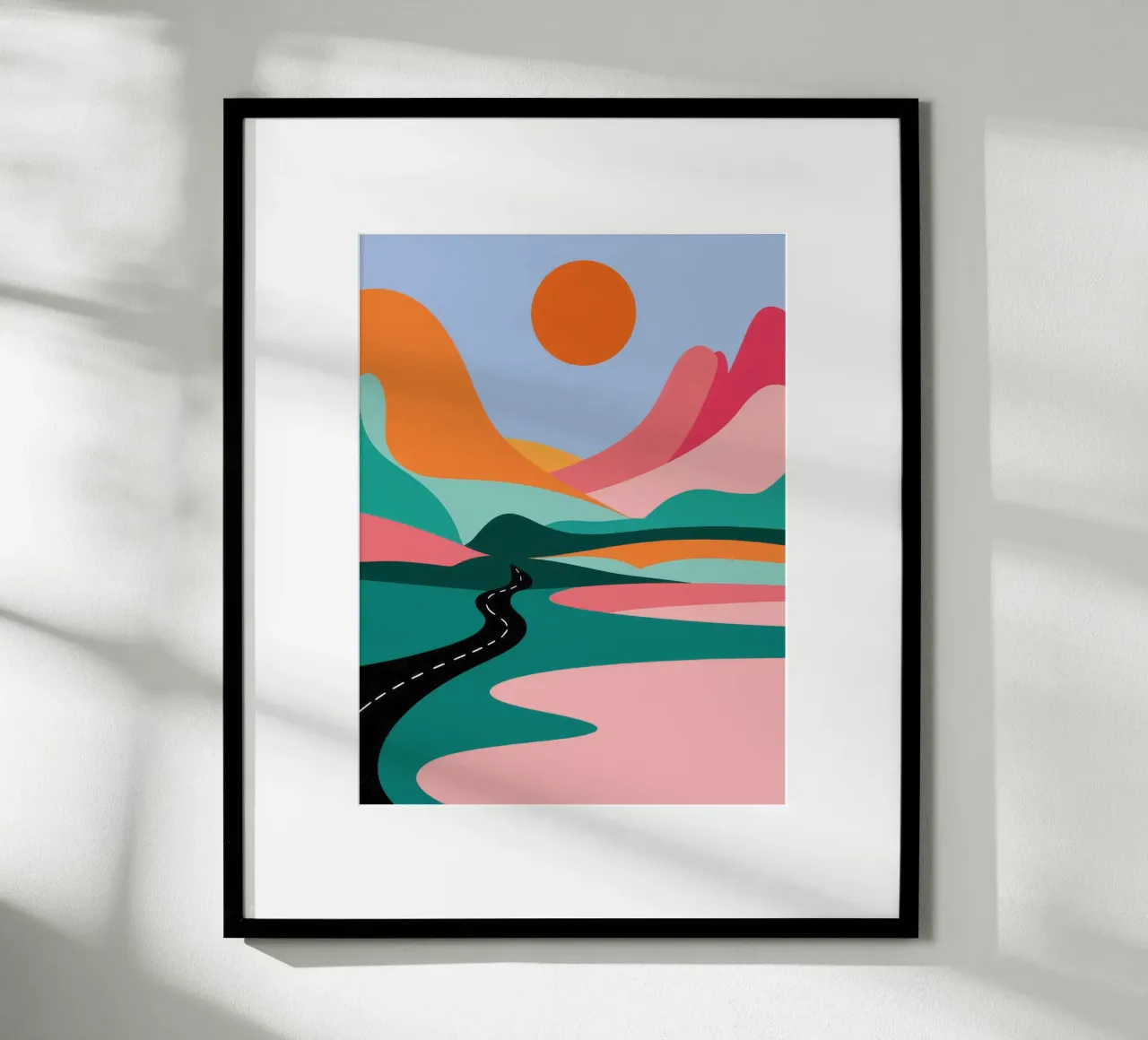 Viaggio tortuoso in pastello poster da Moonlite Desire