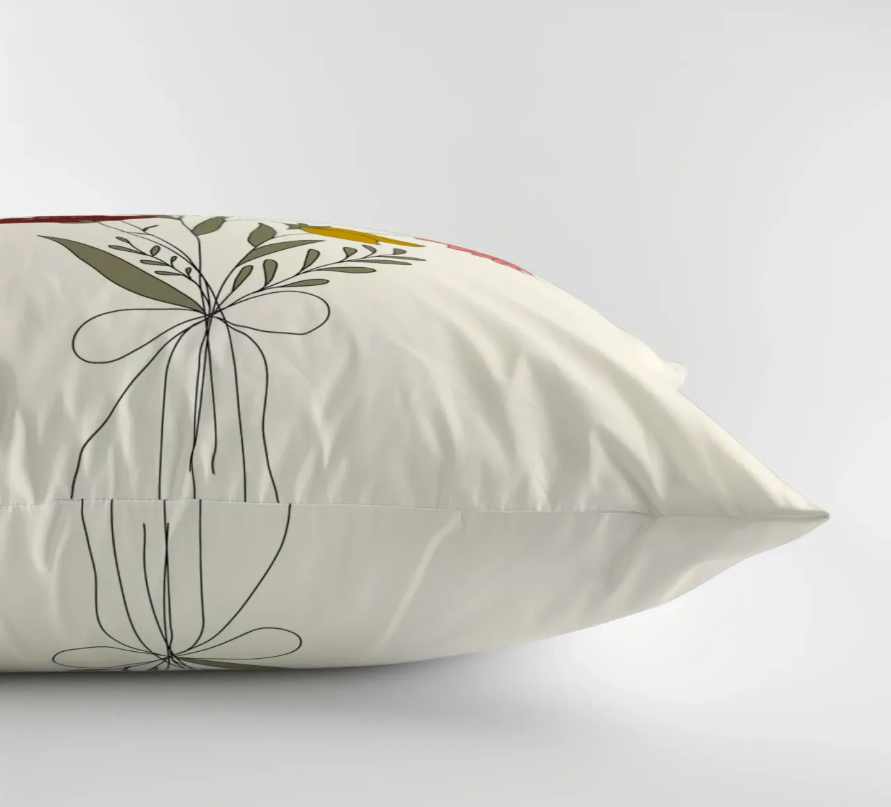 Wildflowers Bouquet decorative cushion by Nadjaa