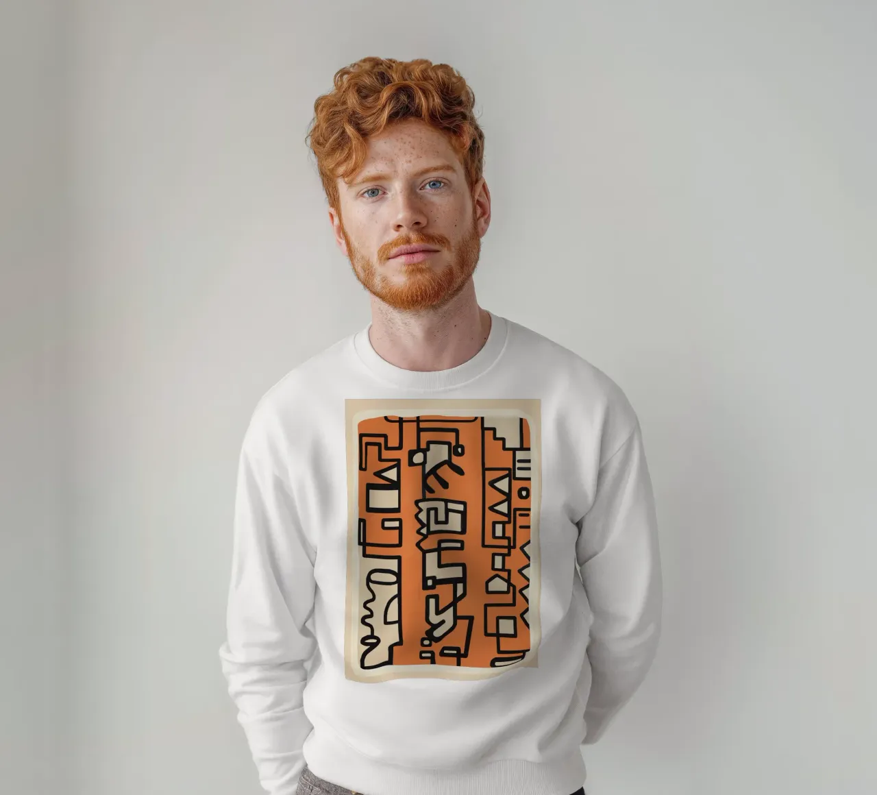 Abstract Line Movement 2 sweatshirt van Nadjaa