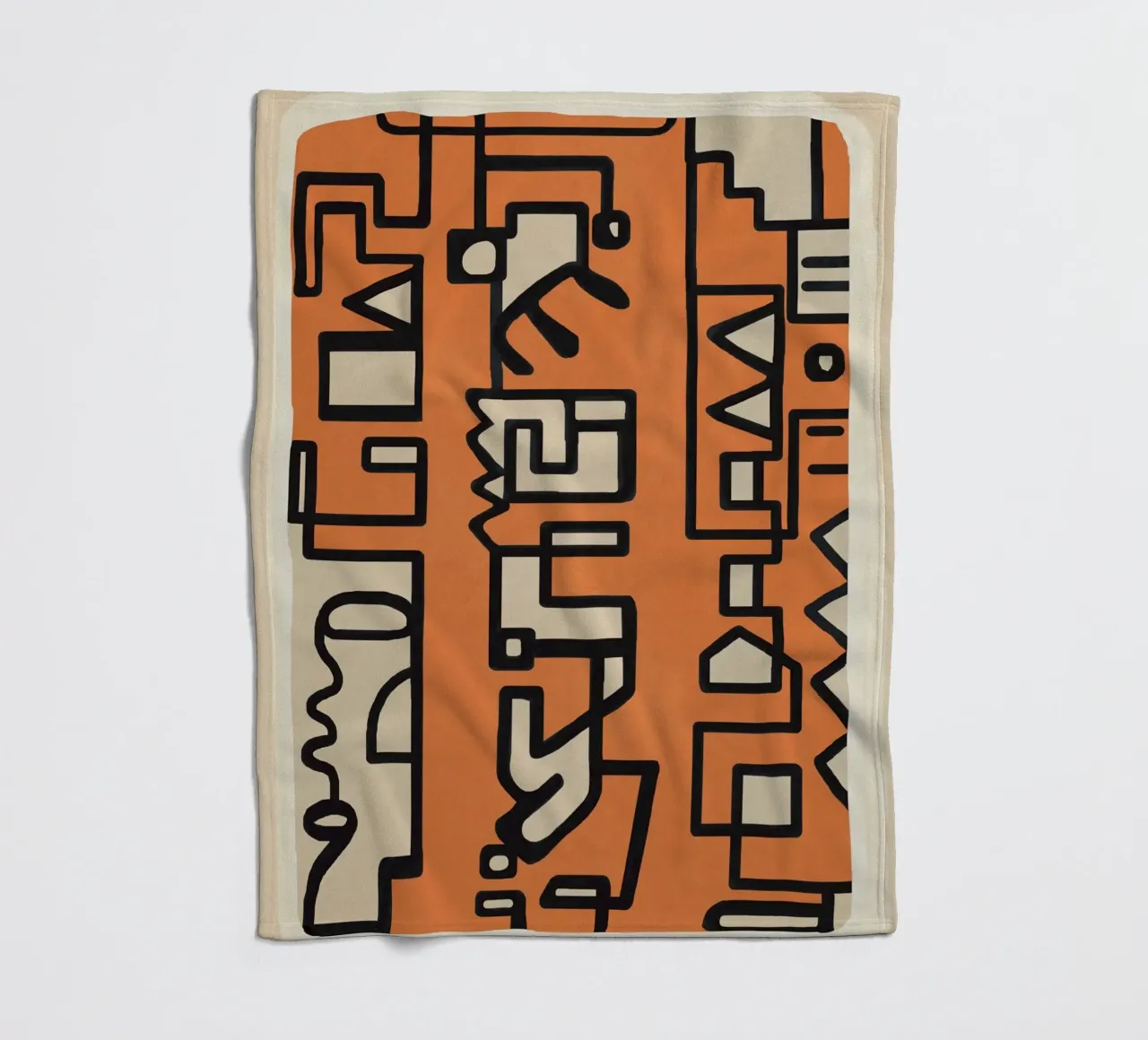 Abstract Line Movement 2 coperta in pile da Nadjaa