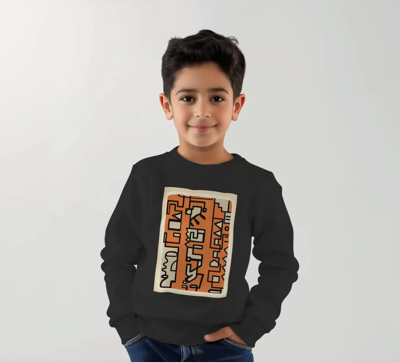 Abstract Line Movement 2 felpa bambino da Nadjaa