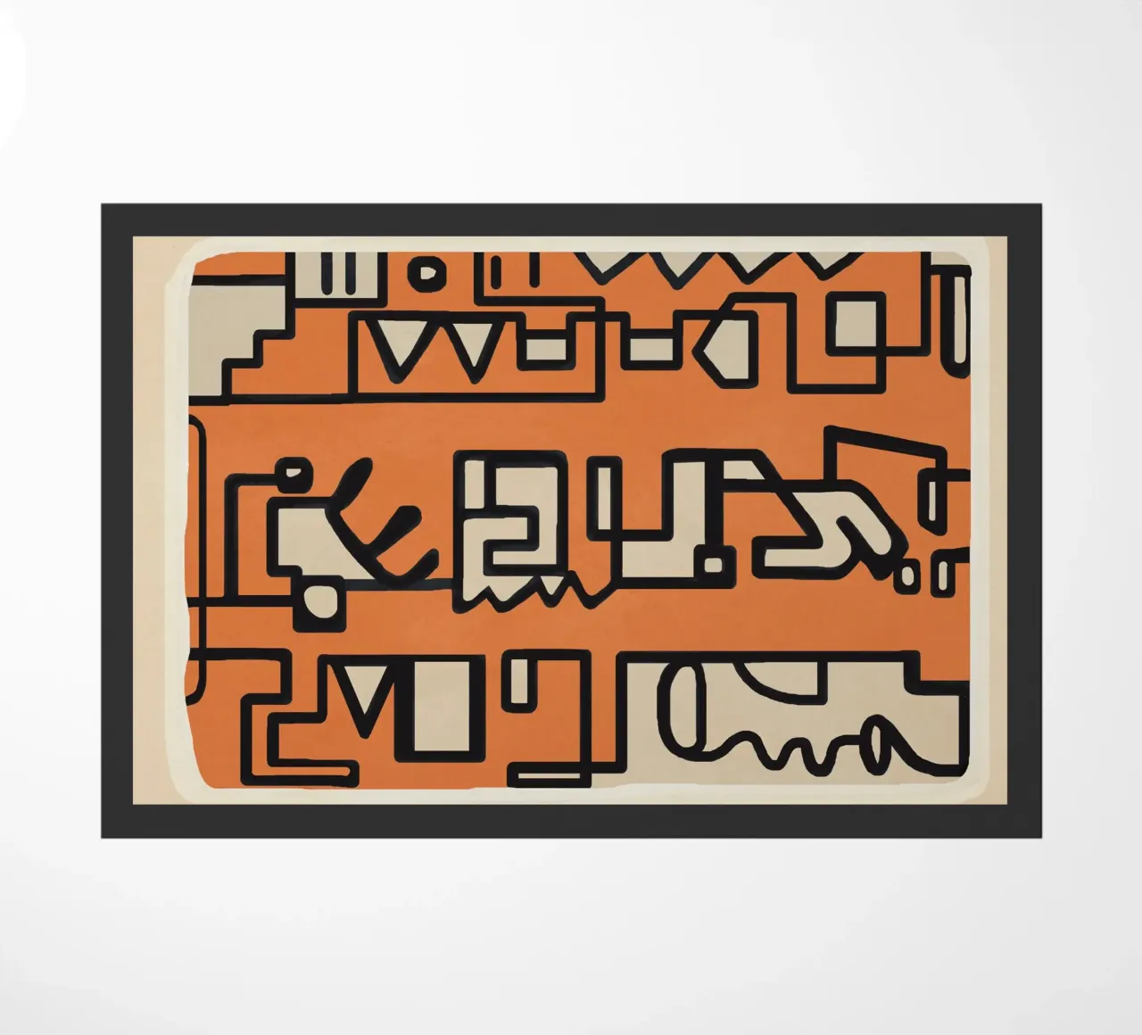 Abstract Line Movement 2 deurmat van Nadjaa
