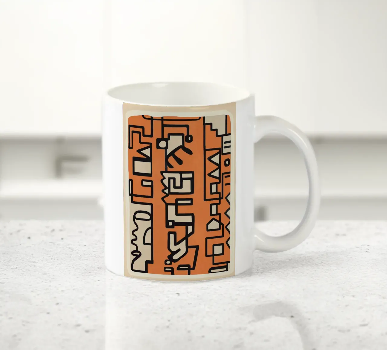 Abstract Line Movement 2 mug en céramique de Nadjaa