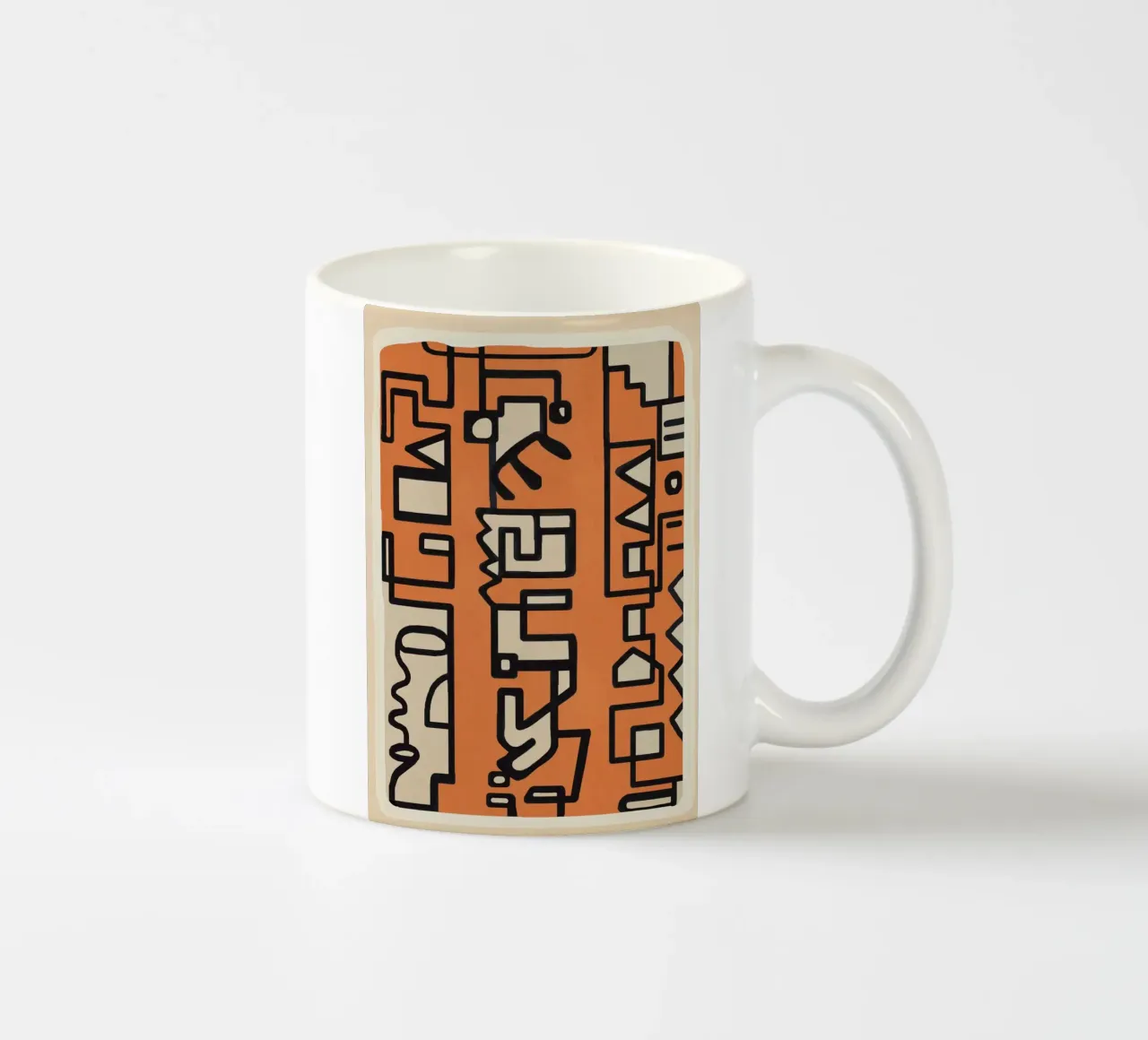 Abstract Line Movement 2 mug en céramique de Nadjaa