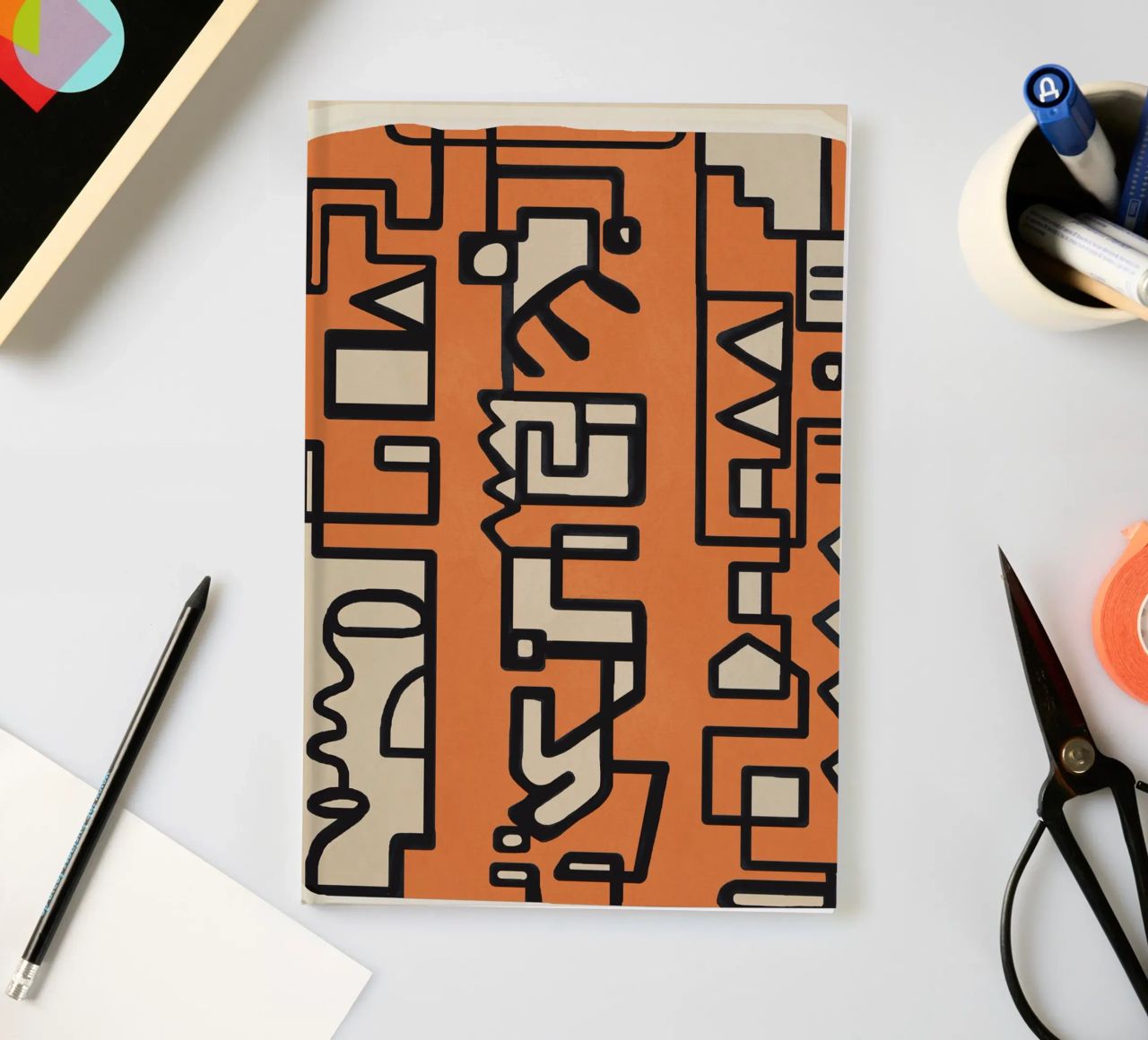 Abstract Line Movement 2 notebook by Nadjaa