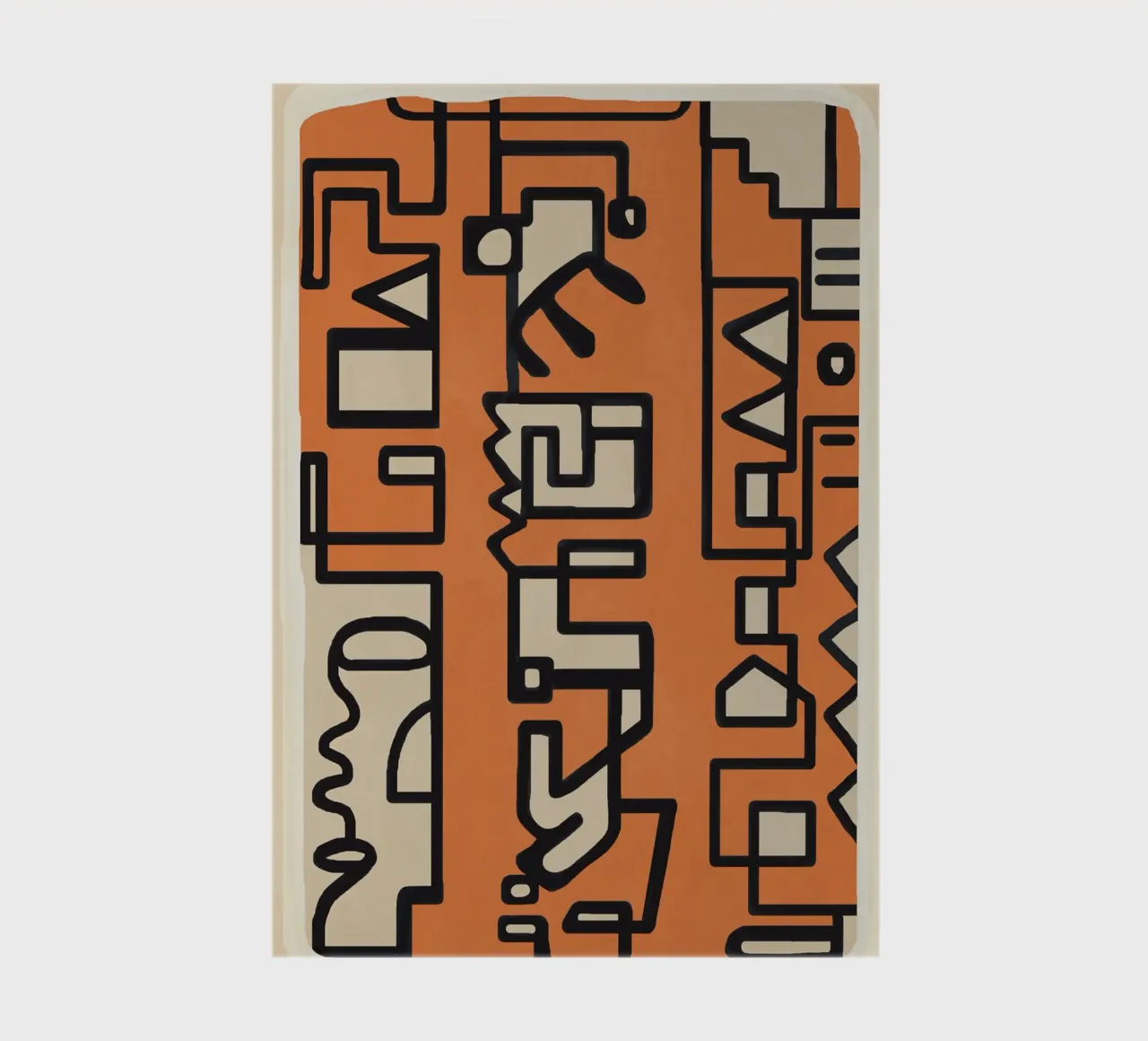 Abstract Line Movement 2 Notizbuch von Nadjaa
