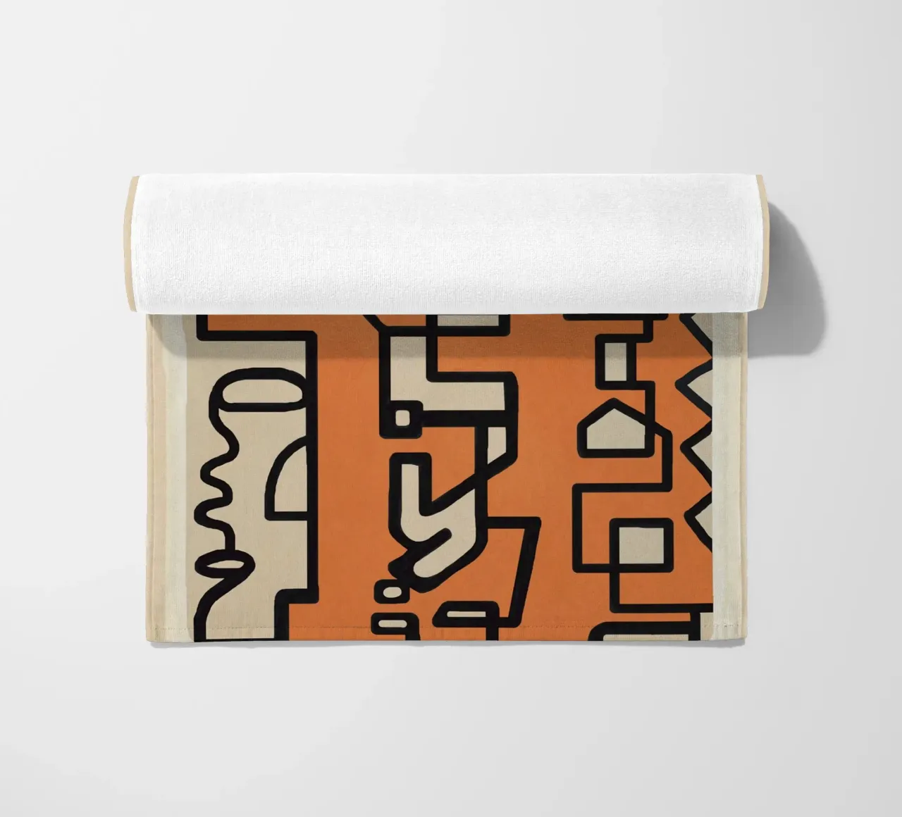 Abstract Line Movement 2 beach towel by Nadjaa