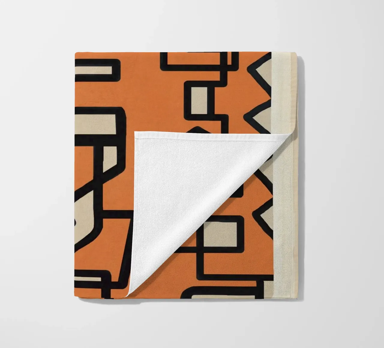 Abstract Line Movement 2 beach towel by Nadjaa
