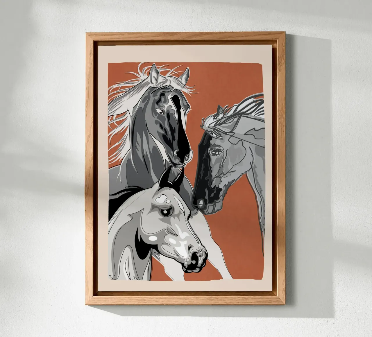 Horses 2 forex-plaat van Nadjaa