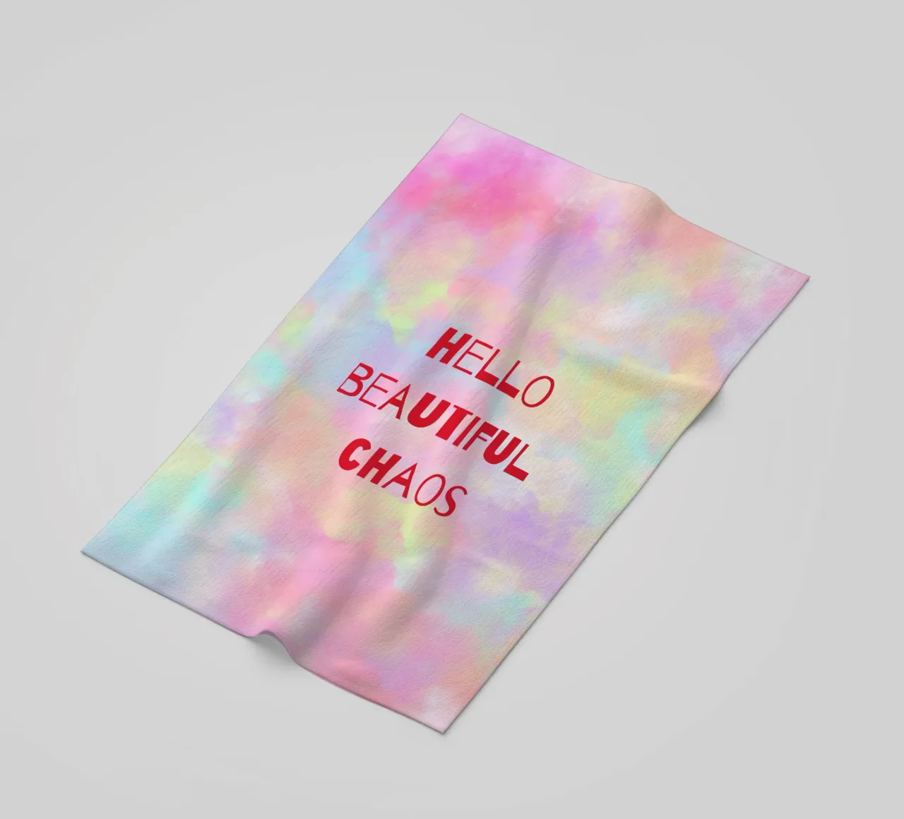 Beautiful Chaos telo mare da Words by Niki