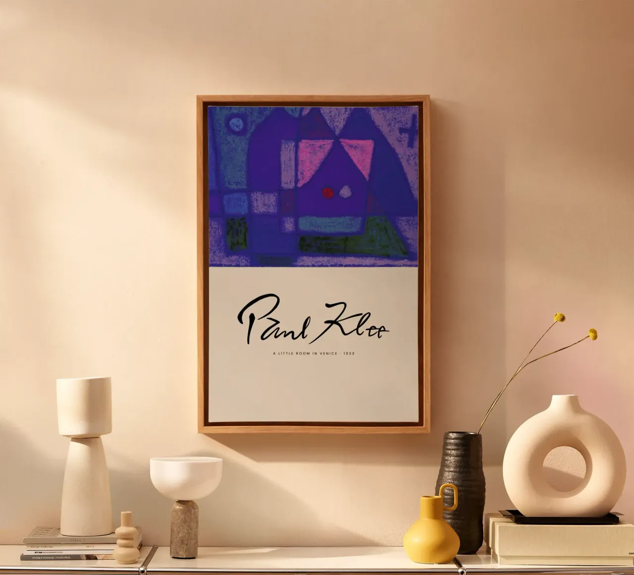 Klee - A Little Room In Venice tela con Cornice a cassetta da Vintage by JUNIQE