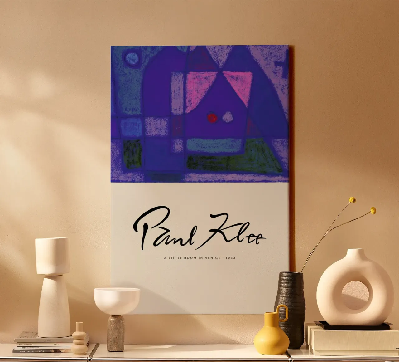 Klee - A Little Room In Venice tela con Cornice a cassetta da Vintage by JUNIQE