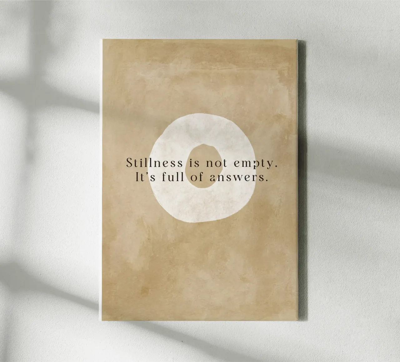 Stillness Is Not Empty canvas by treechild