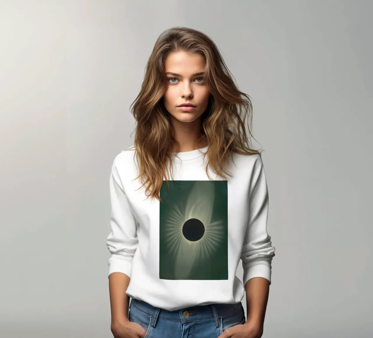 Eclipse total, drama total | Press Play Art Print sudadera de Press Play Art Prints