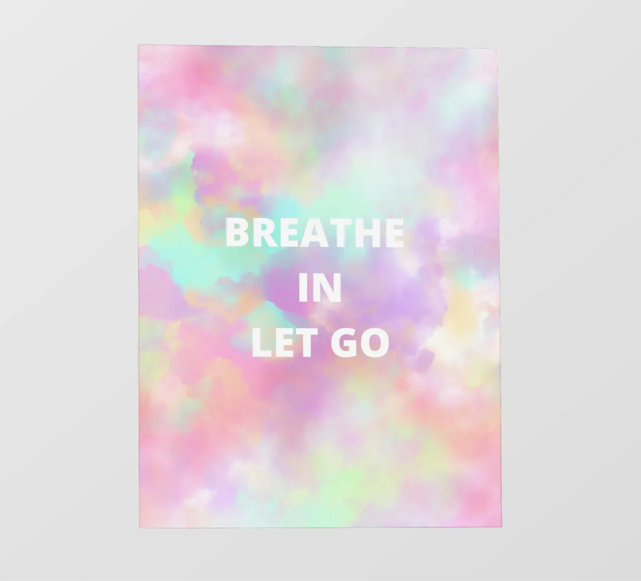 Breathe In, Let Go backlit film by Words by Niki