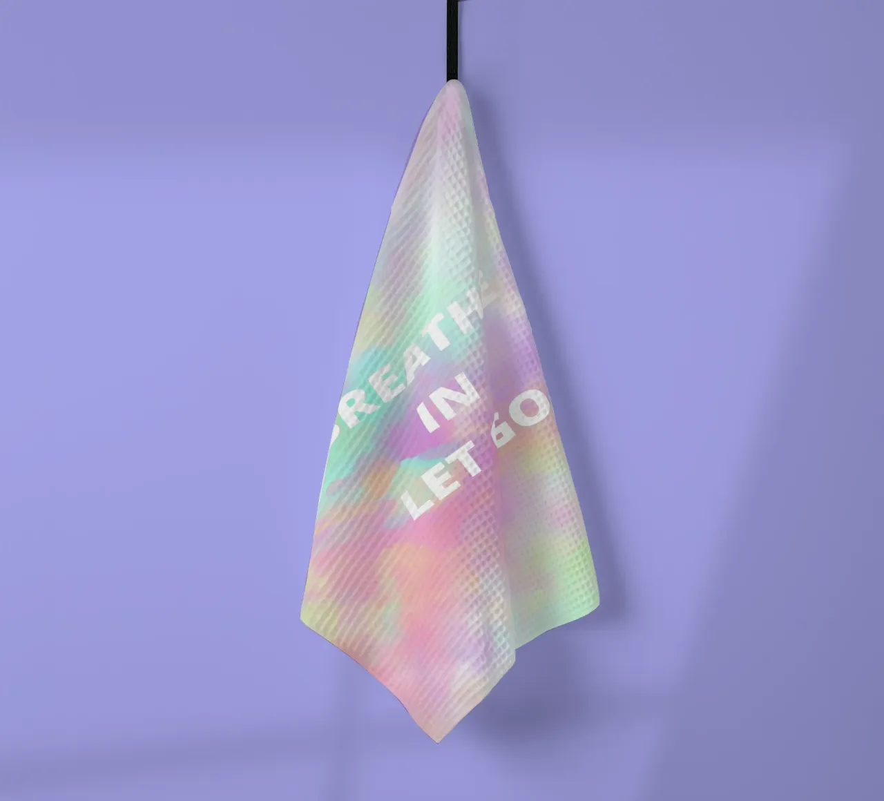 Breathe In, Let Go canovaccio da cucina da Words by Niki