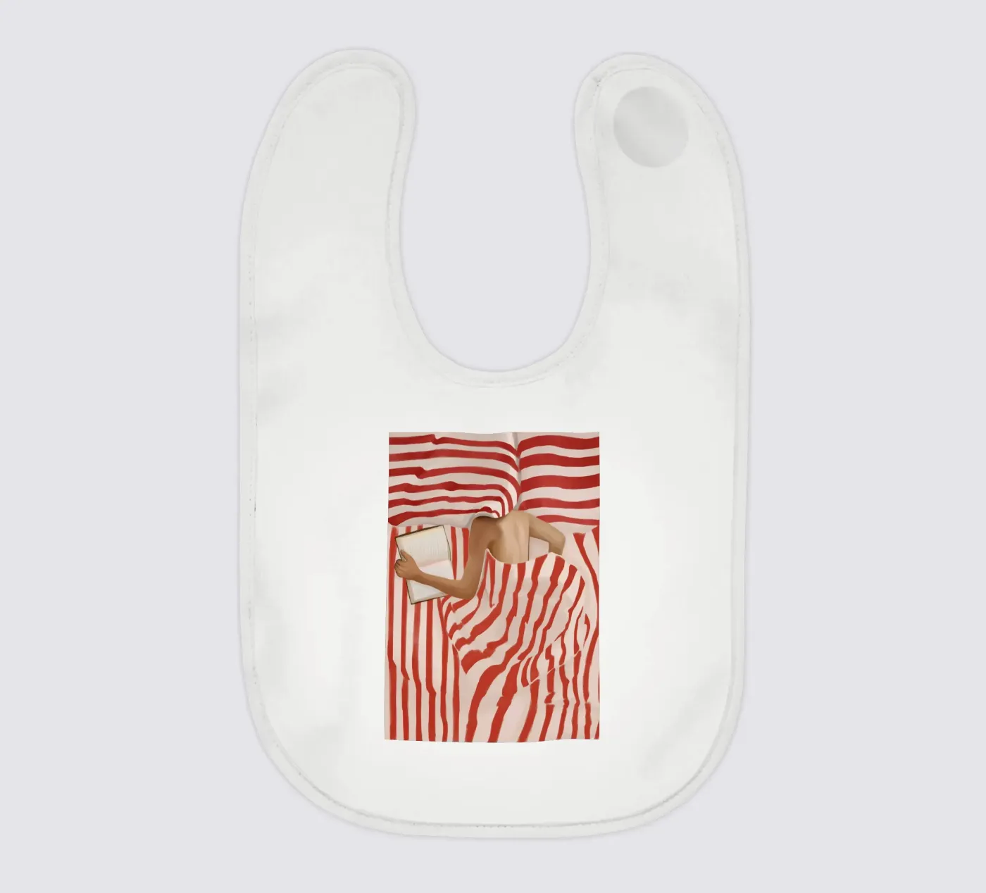 Between the Lines baby bib by Flow Line
