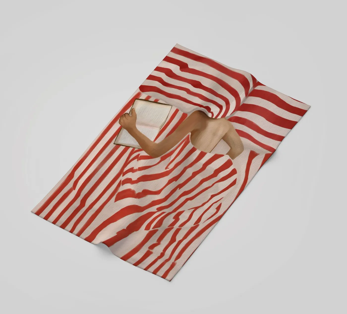 Between the Lines Strandtuch von Flow Line