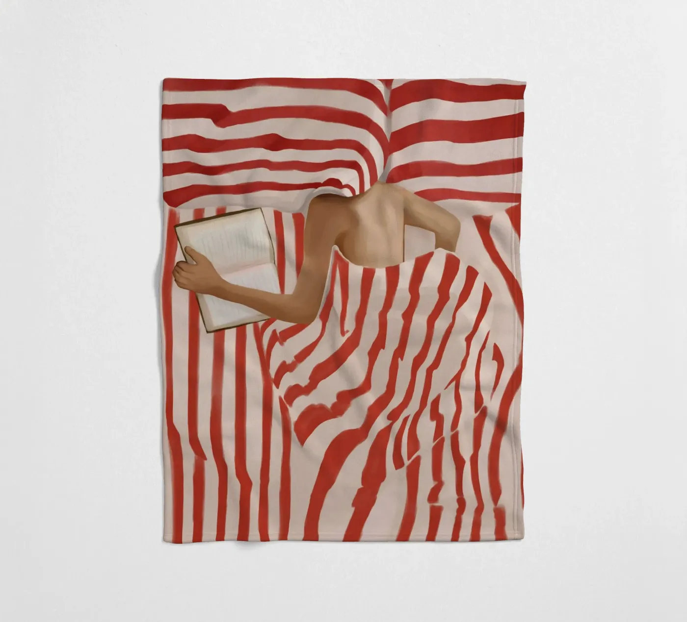 Between the Lines fleecedeken van Flow Line