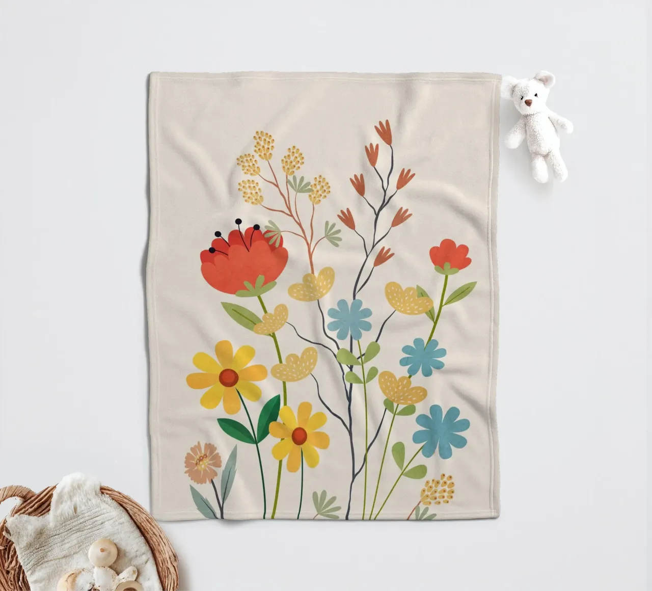 Colorful Flow plaid polaire de Flow Line