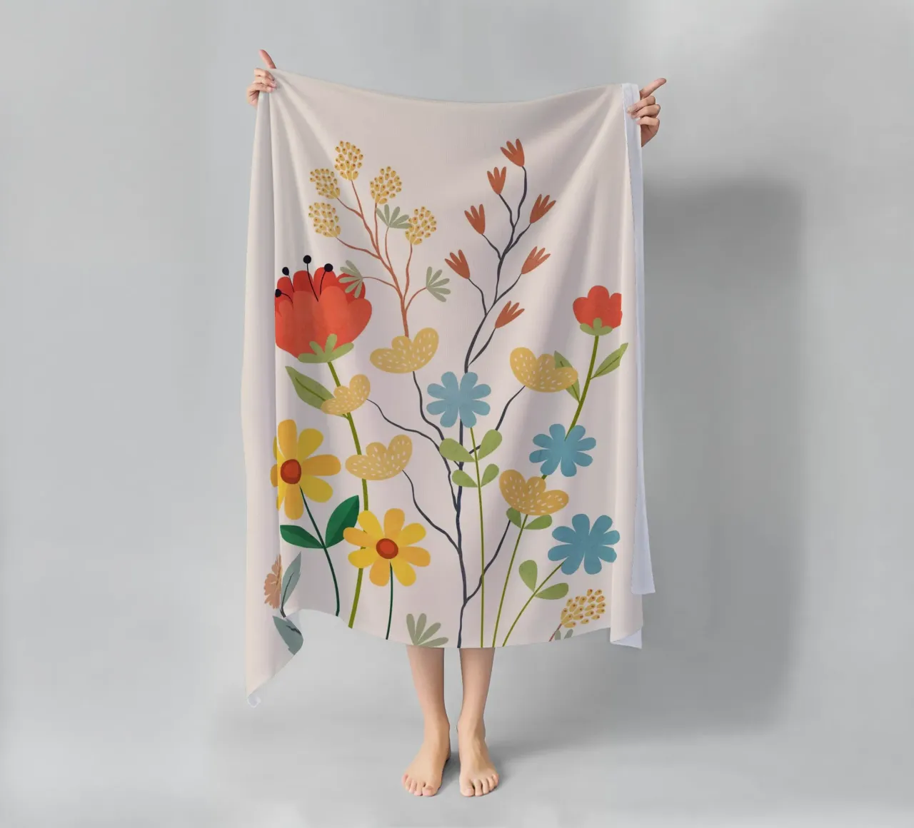 Colorful Flow serviette de plage de Flow Line