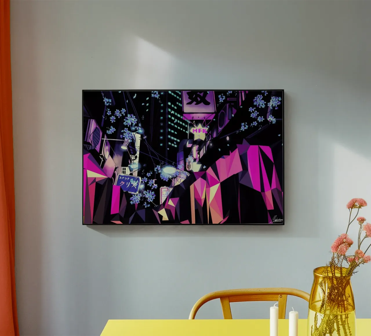 Geometric Blossoms plexiglass da Mayka ienova