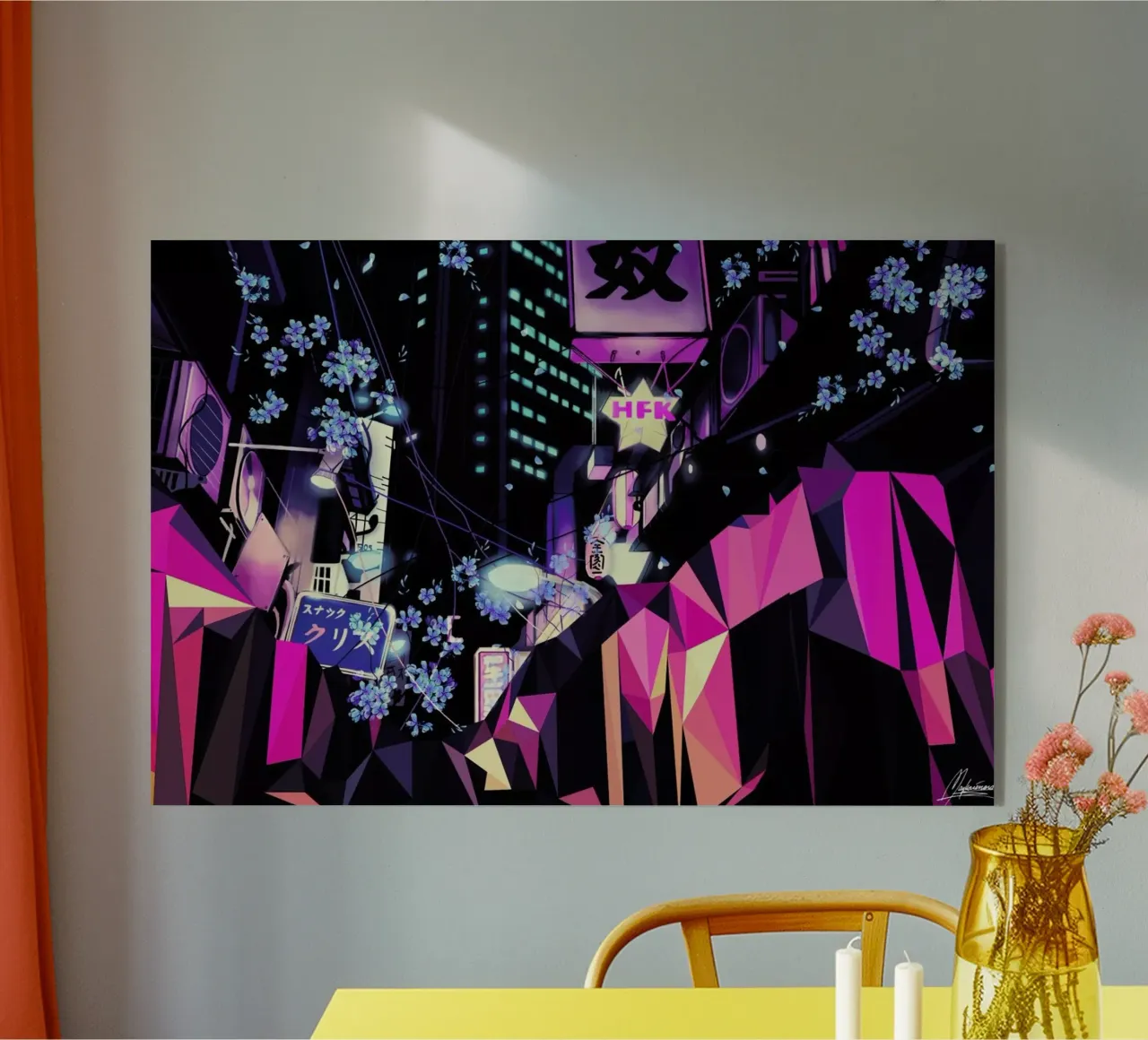 Geometric Blossoms plexiglass da Mayka ienova