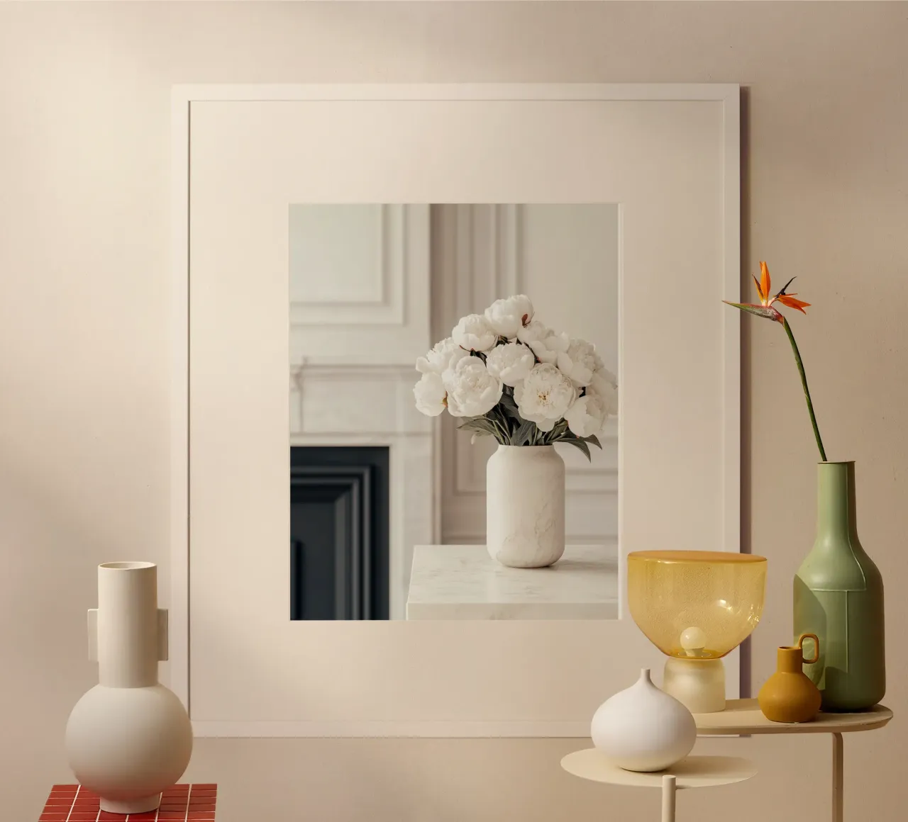 Lusso neutro poster con telaio in alluminio da PhotoVibe Decor