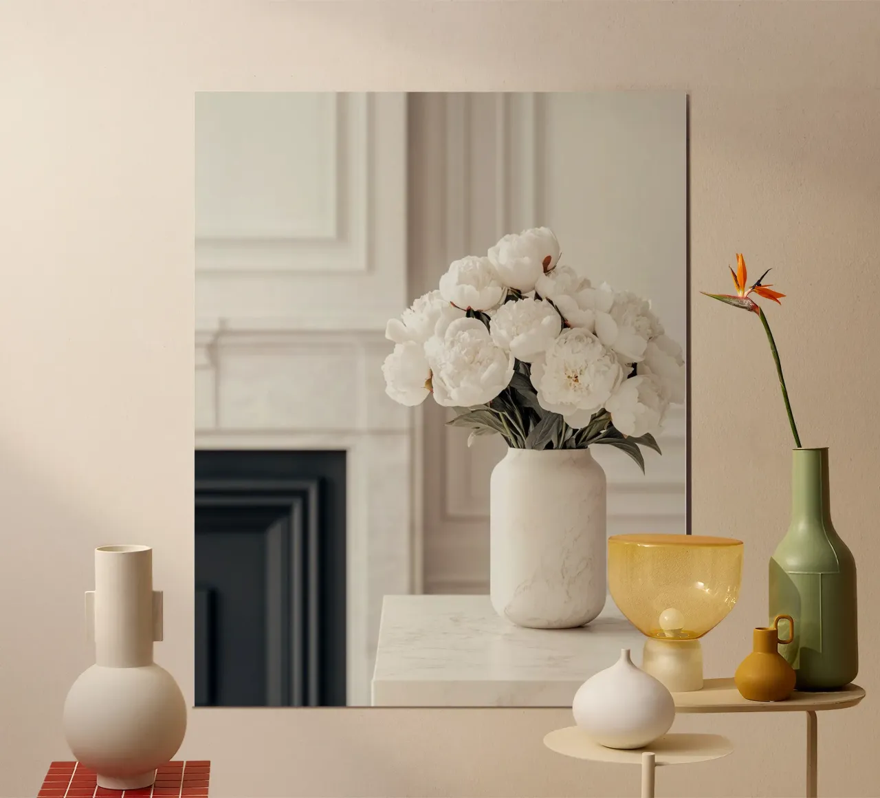 Lusso neutro poster con telaio in alluminio da PhotoVibe Decor