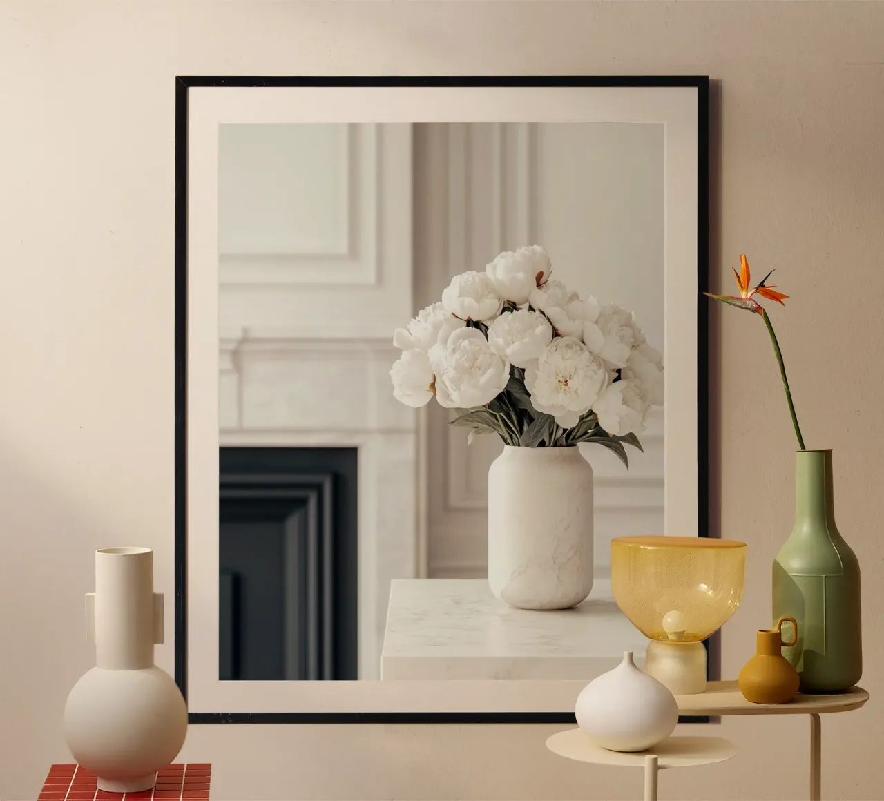 Lusso neutro poster con telaio in alluminio da PhotoVibe Decor
