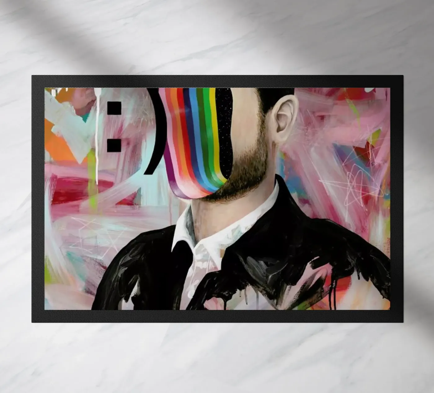 Smiley Face deurmat van Famous When Dead