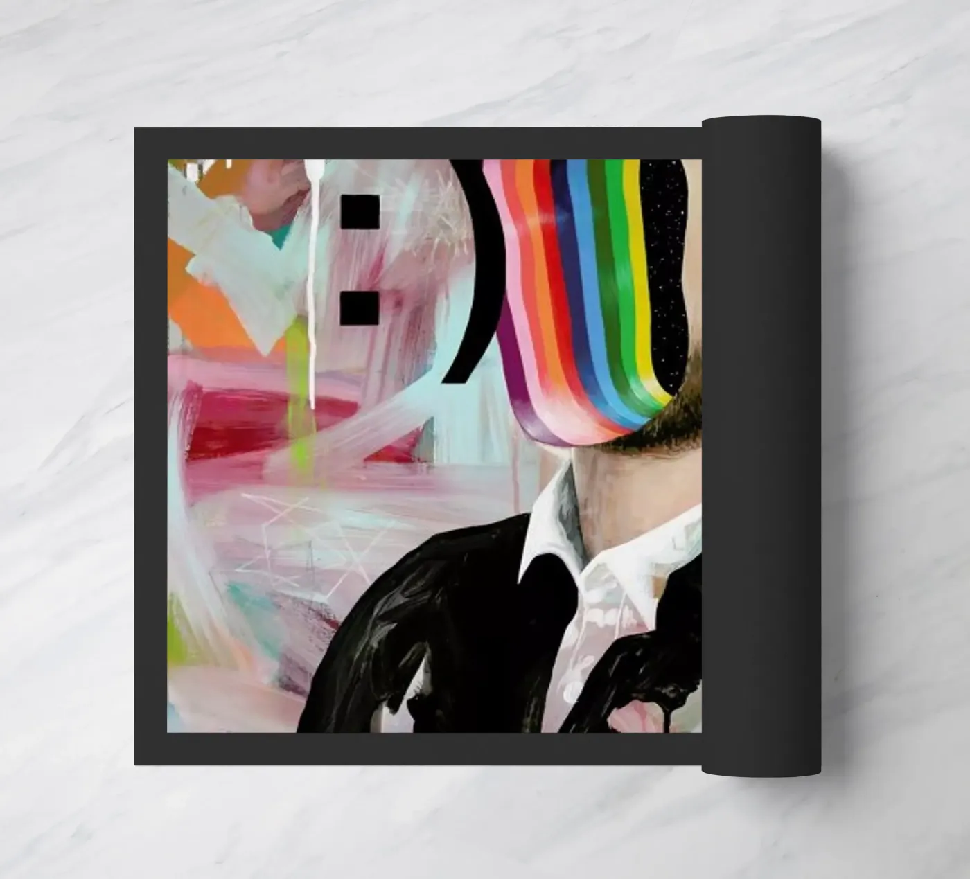 Smiley Face deurmat van Famous When Dead