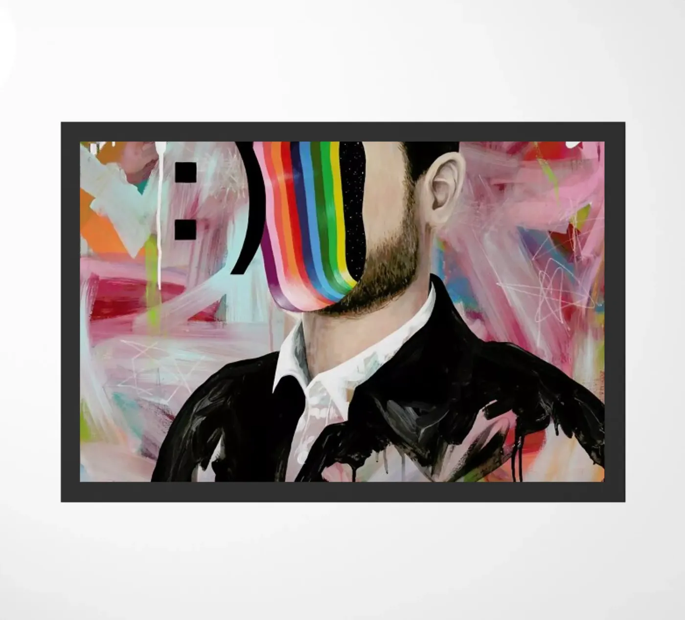 Smiley Face deurmat van Famous When Dead